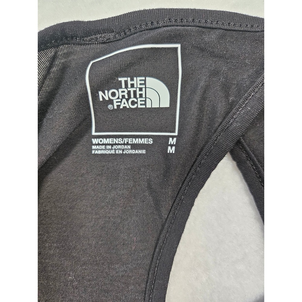 The North Face Womens Black Short Sleeve Keyhole Back Active Hiking Crop Top Med - Picture 8 of 9